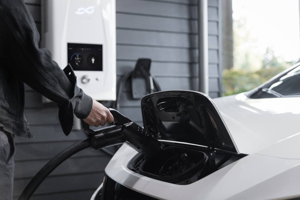 Electric vehicle charger setup